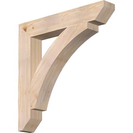 Ekena Millwork Thorton Slat Smooth Bracket, Douglas Fir, 5 1/2"W x 36"D x 36"H BKT06X36X36THR06SDF